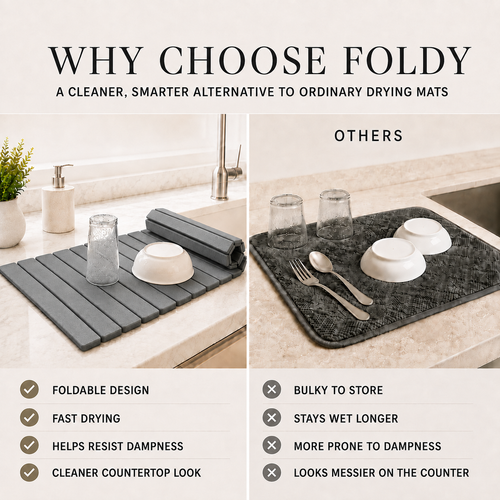 Foldy Instant-Dry Stone Mat